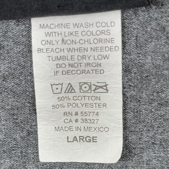 NFL Team Apparel Mens San Francisco 49rs Football Crew Neck Heather Grey Tee - L - Picture 5 of 5